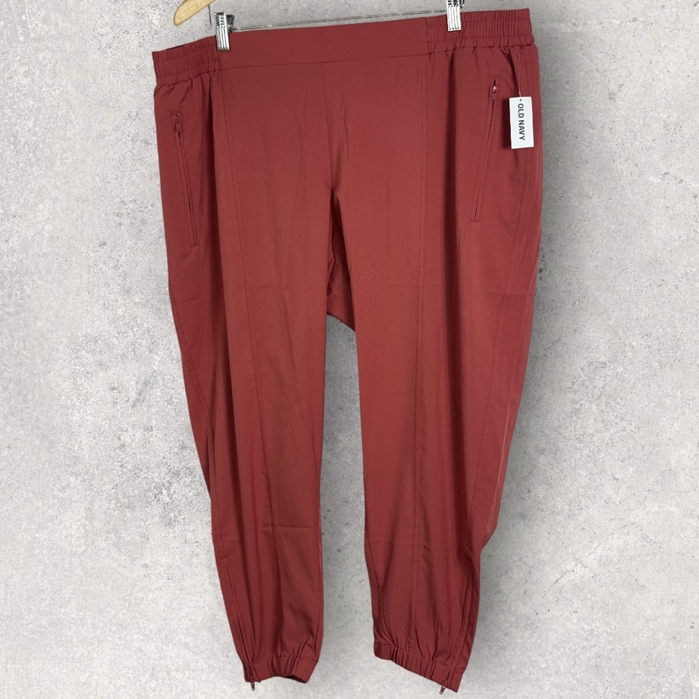 NWT Old Navy Orange StretchFlex Quick Dry Lightweight Jogger Pants‎ Size XXL New